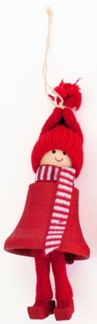 Nisse hengende rød 11cm Spegel