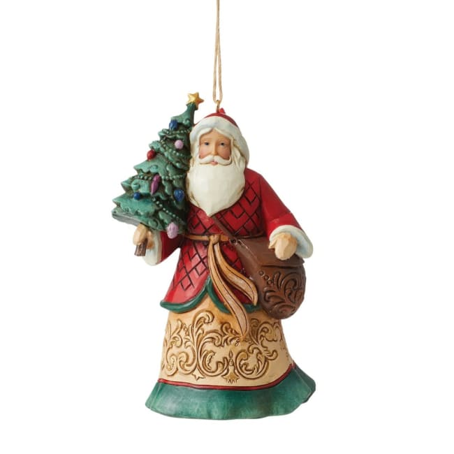 Hengepynt nisse m/lekesekk og juletre 12cm