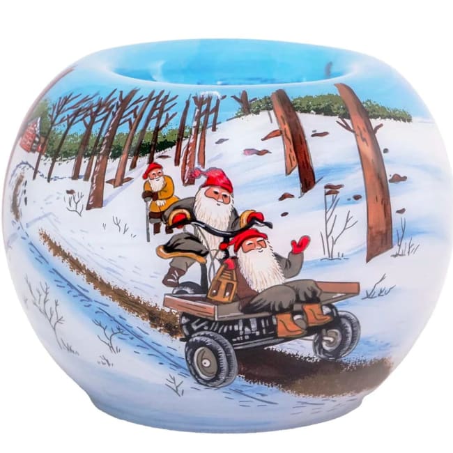 Telysholder Julen 2025 – Håndmalt av Jan Bergerlind