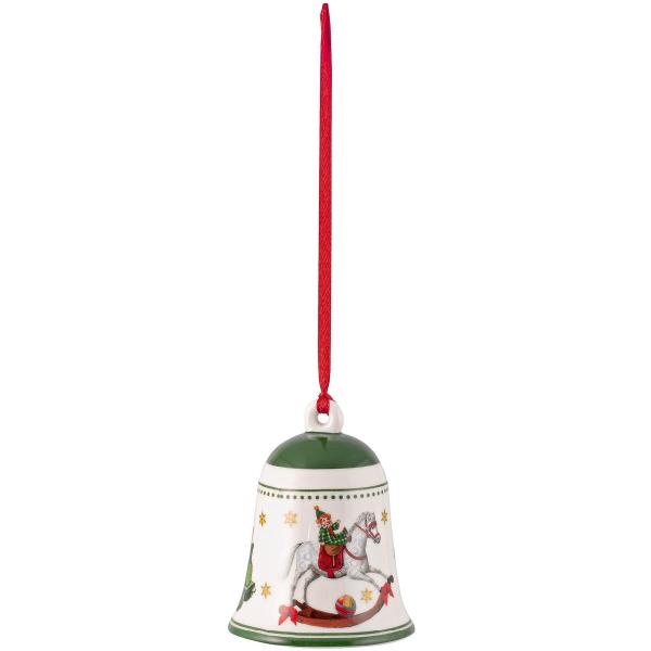 Villeroy & Boch – My Christmas Tree juleklokke "Toys", grønn (6,9 cm)