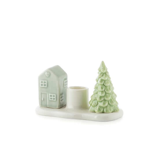 Porsgrunds Porselænsfabrik – Lysestake Hus og Tre