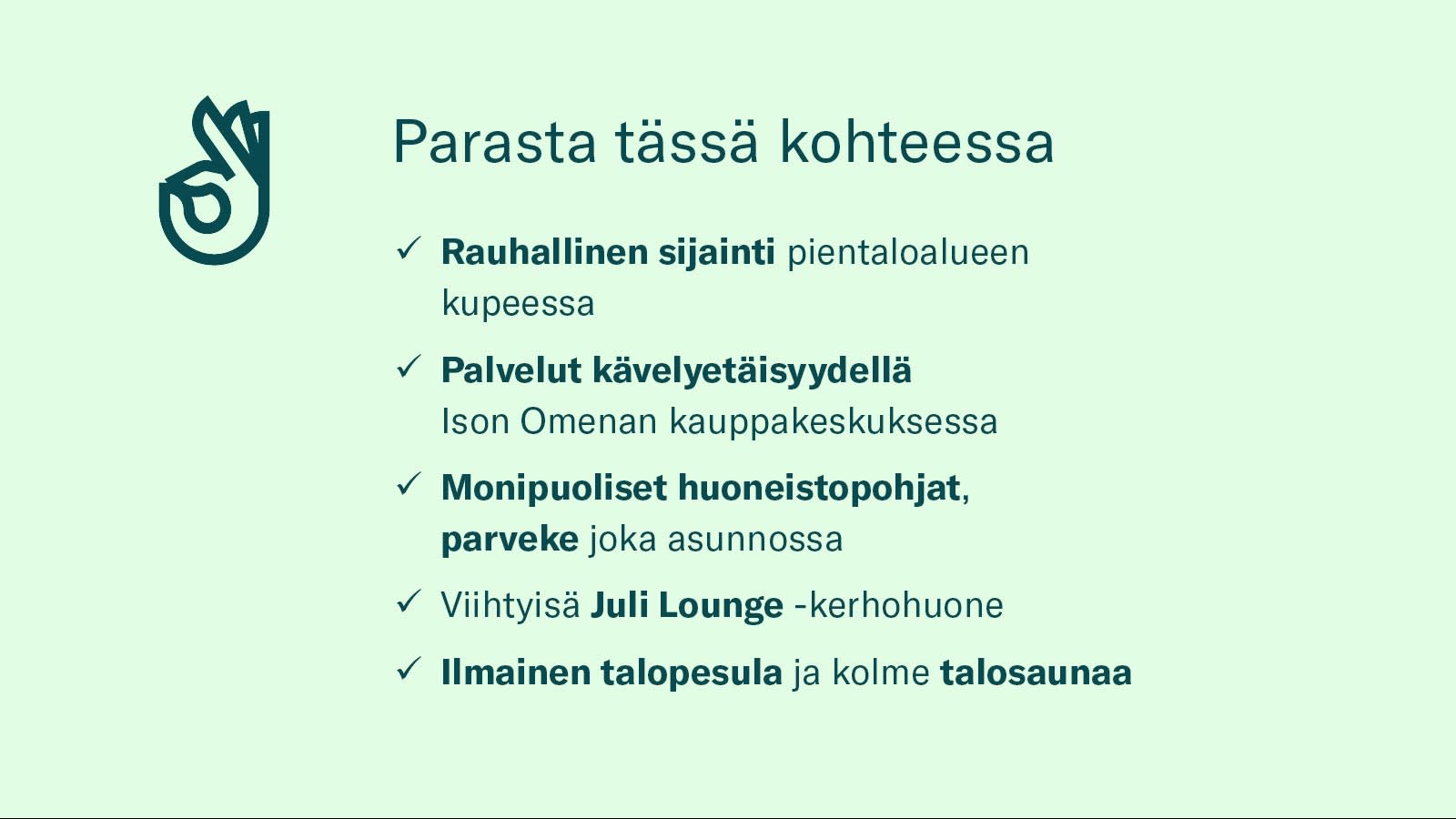 Juli Friisilän Heinätähti - Parasta kohteessa