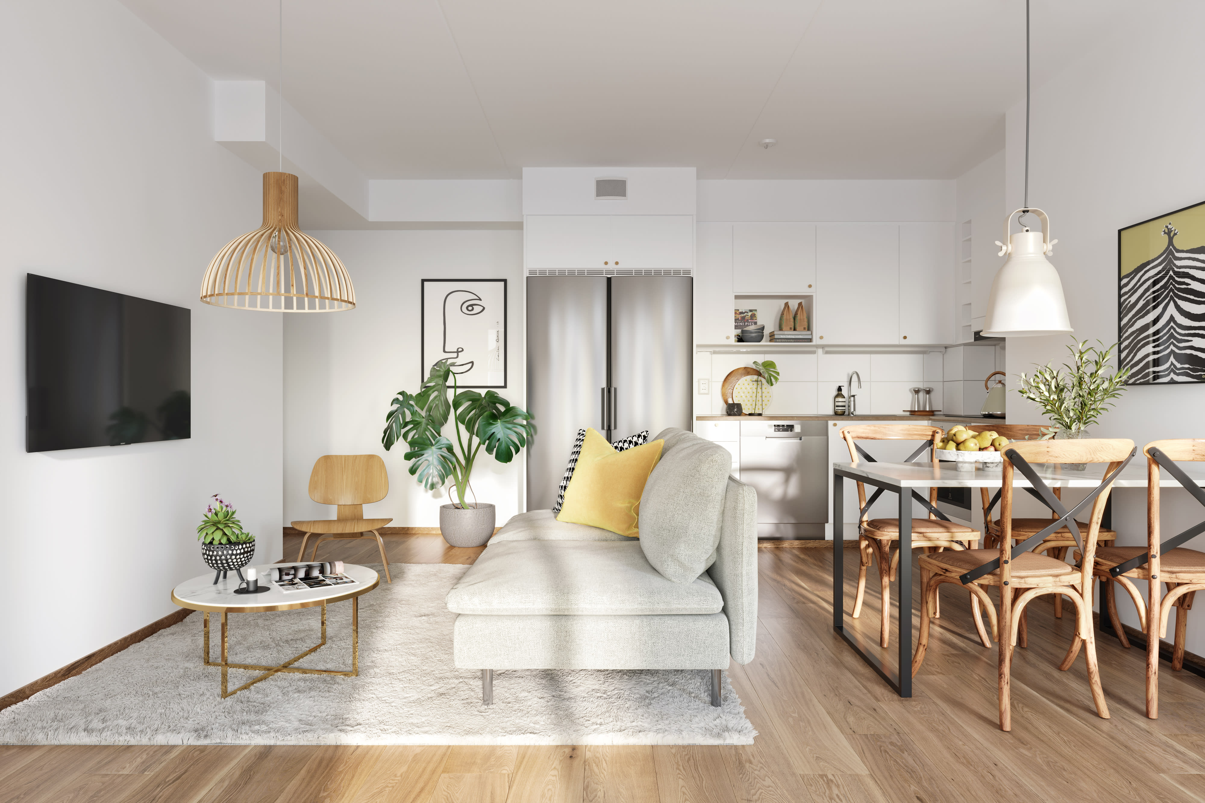 Tikkurila H7 olohuone