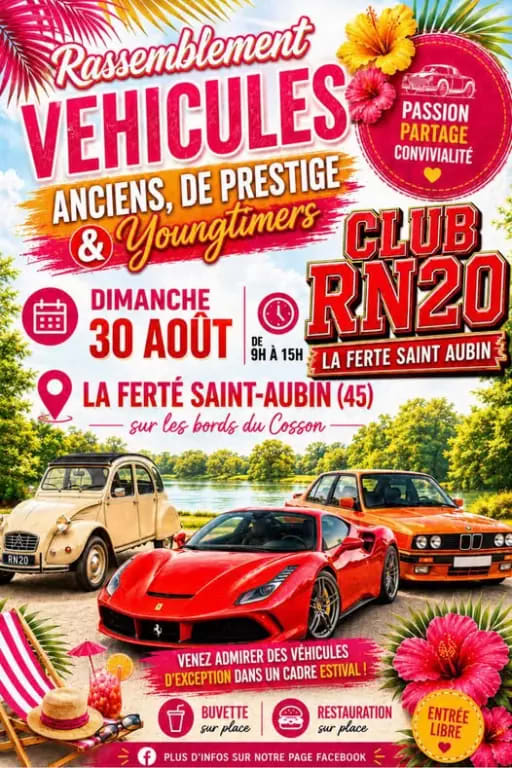 Rassemblement de véhicules anciens du Club RN20