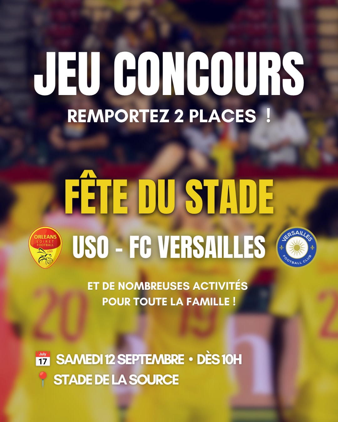 Fête du Stade : US Orléans – FC Versailles