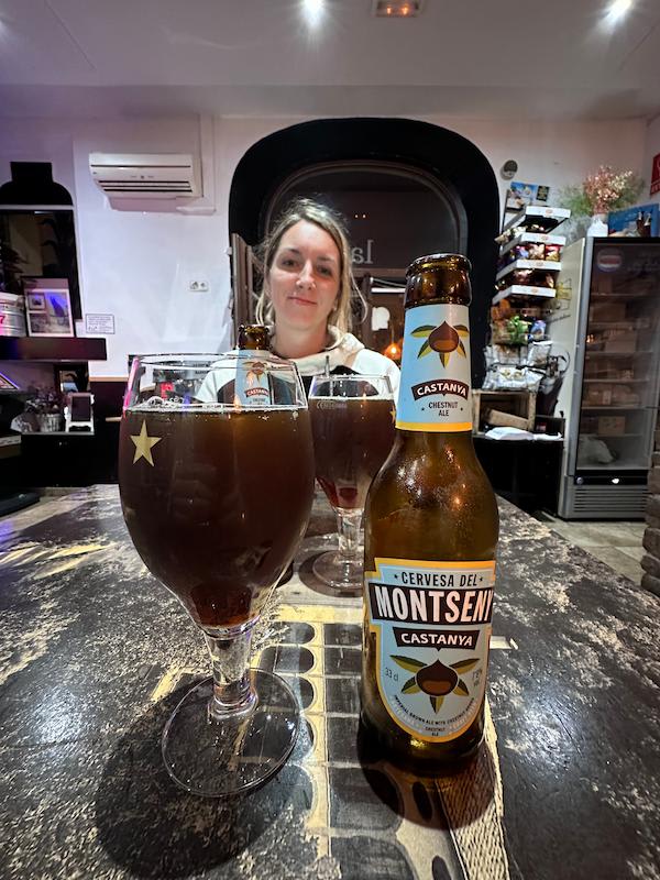 Probar la cerveza del Montseny