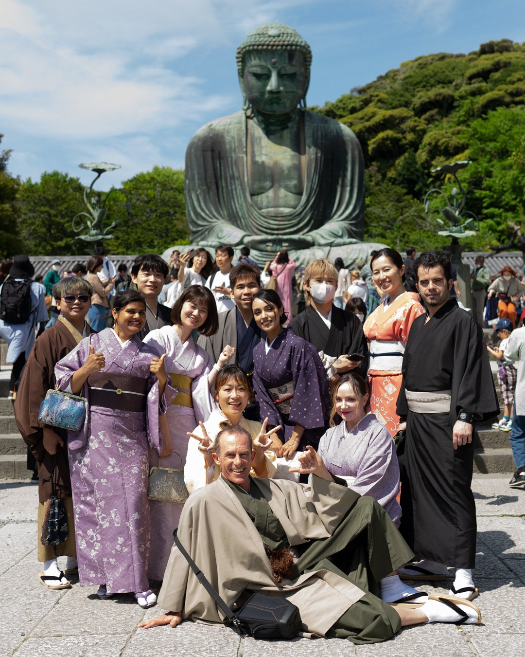 Kamakura photoshot with ともだち (Friend) that I made along the way_