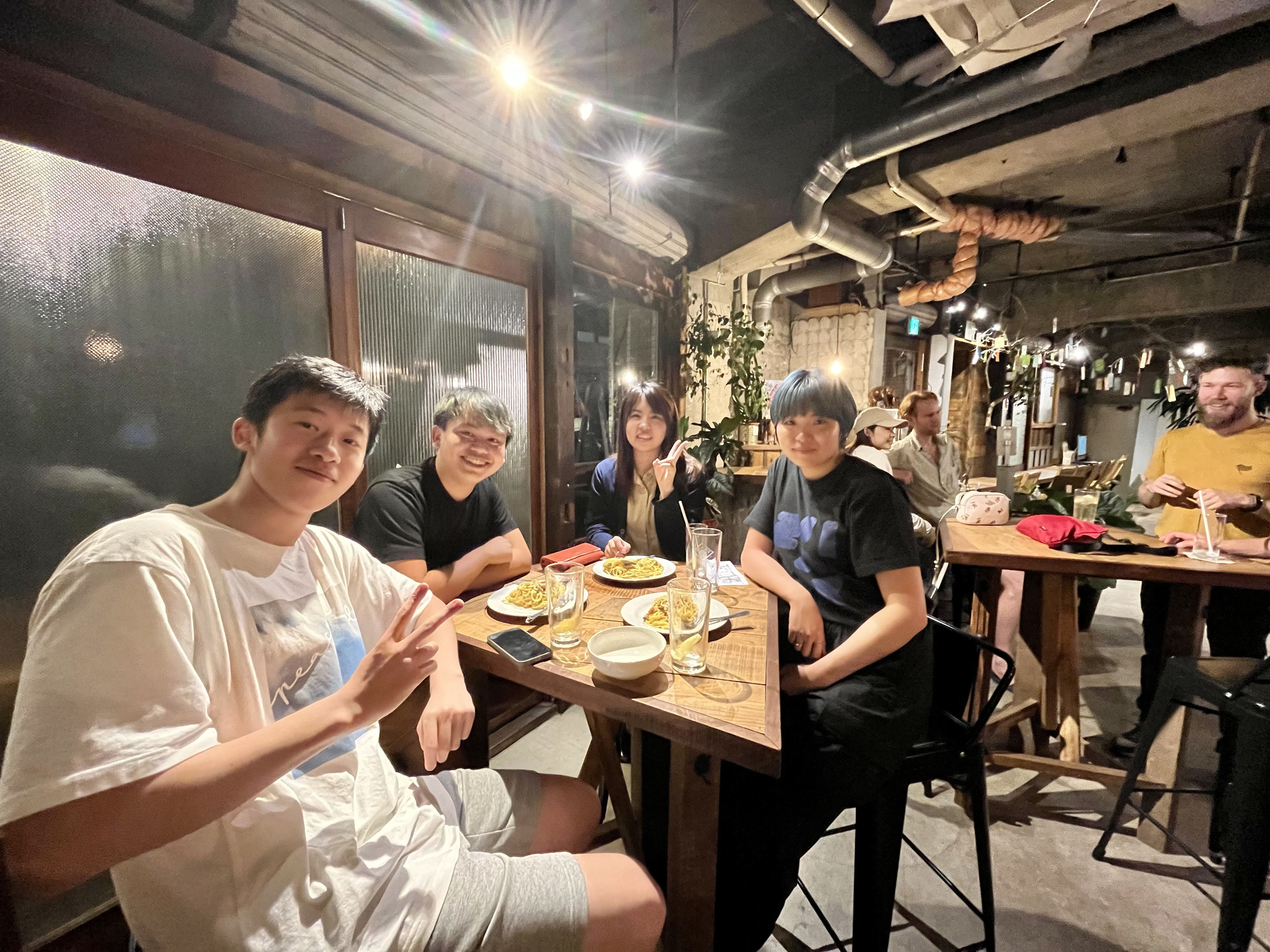 Friends I made along the way included one who took shelter with me due to her house being flooded. Another, a chef and also a flood victim, generously offered free pasta.