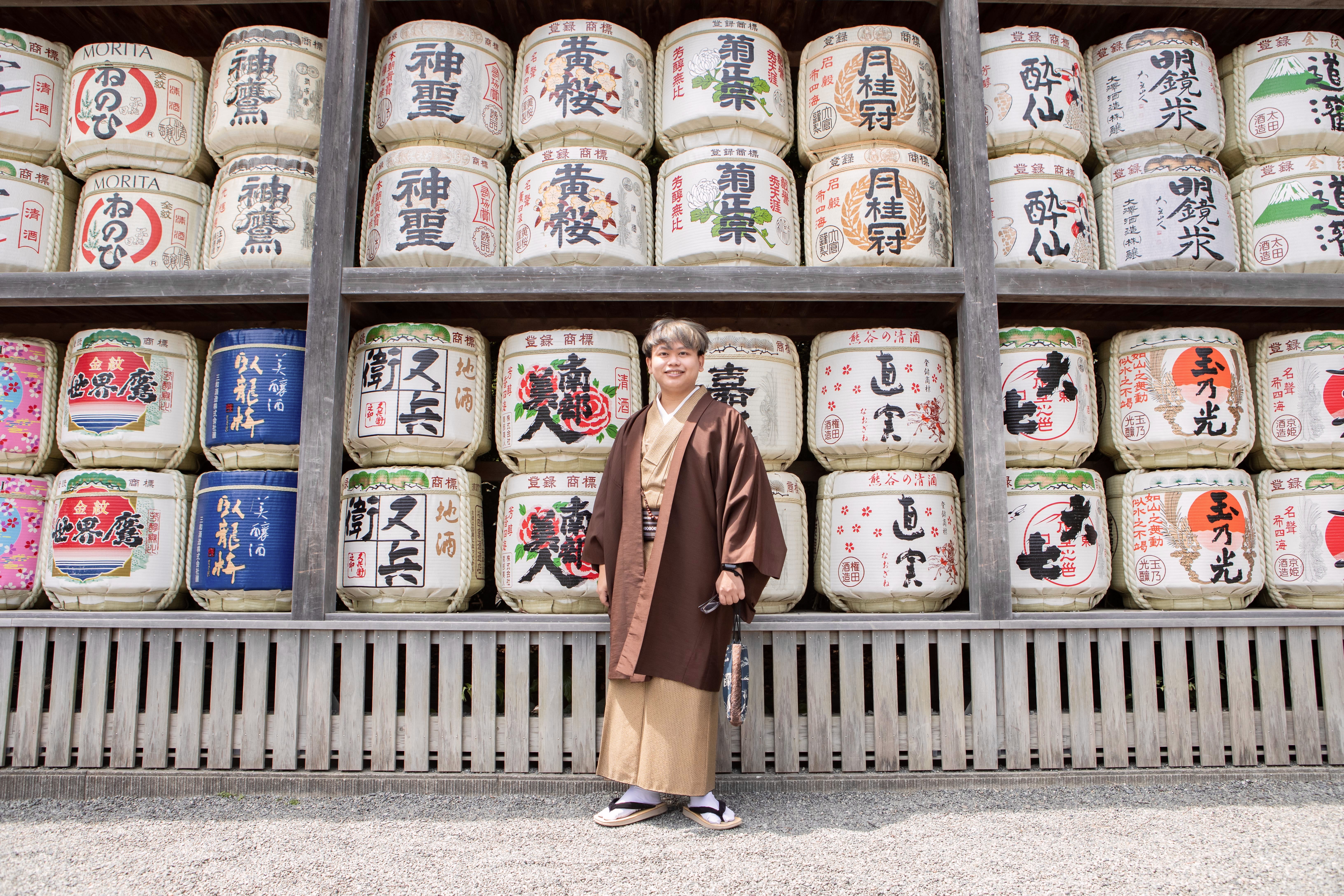Kamakura photoshot with ともだち (Friend) that I made along the way