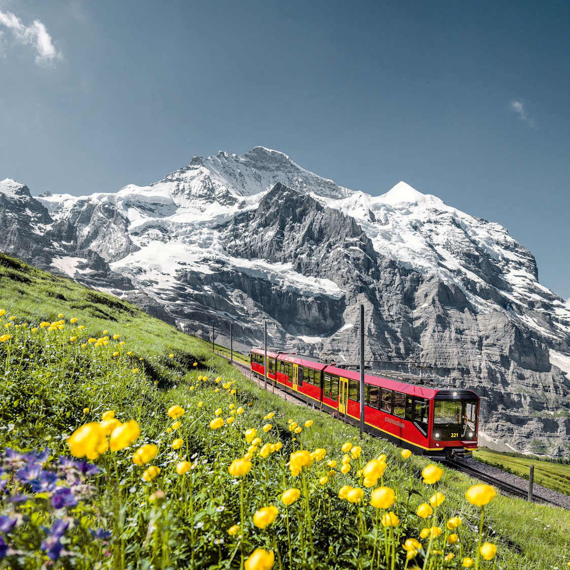 Jungfraubahn moench jungfrau sommer kl
