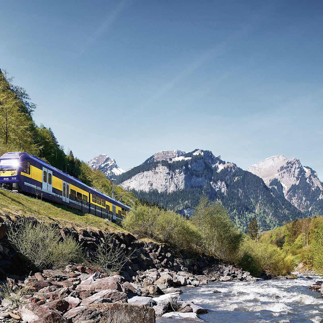 Berner oberlandbahn sommer natur