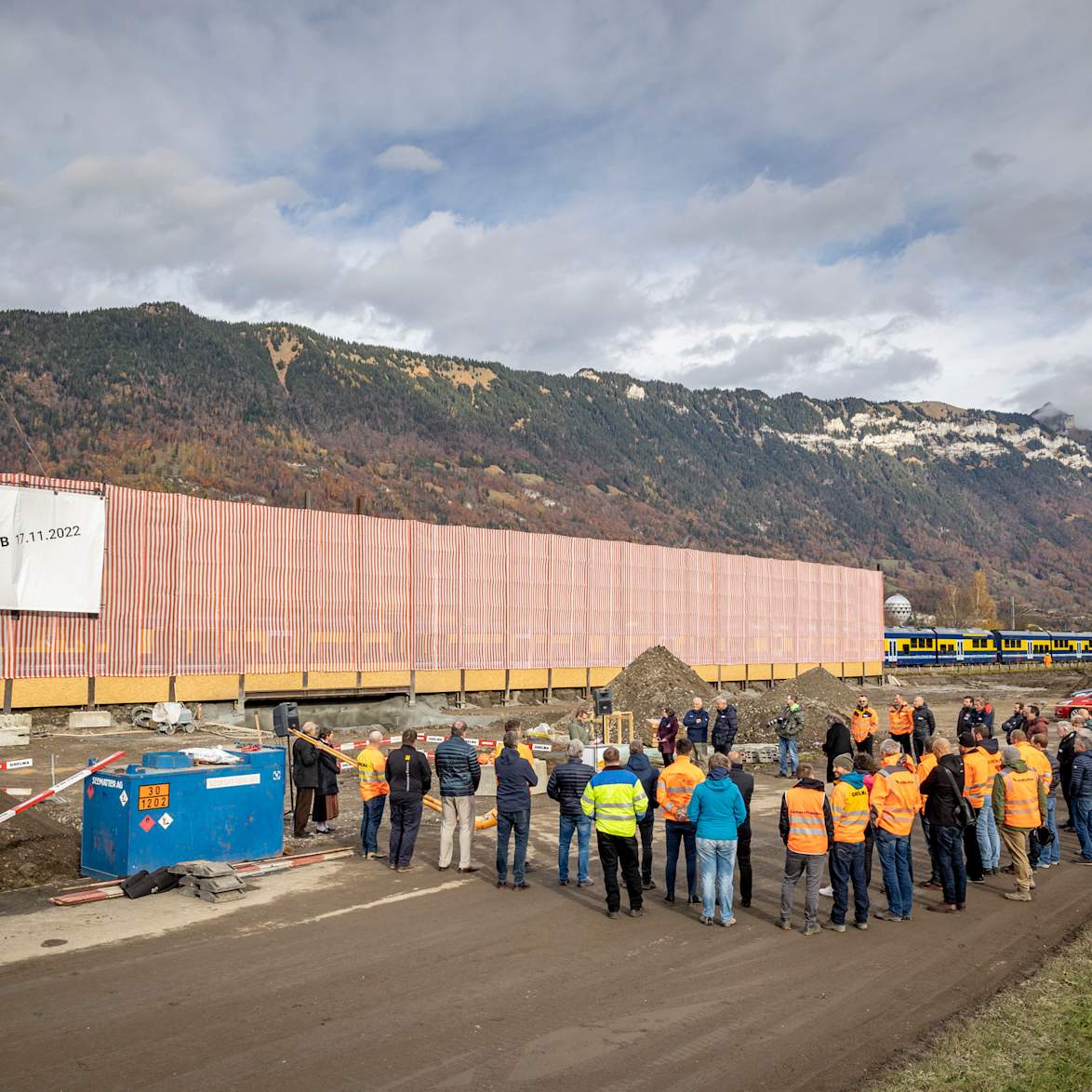 Spatenstich BOB Haltestelle und Park Ride Matten 17 November 2022