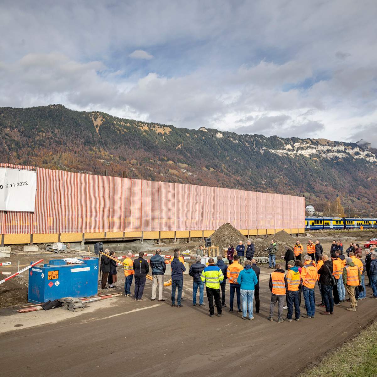 Spatenstich BOB Haltestelle und Park Ride Matten 17 November 2022