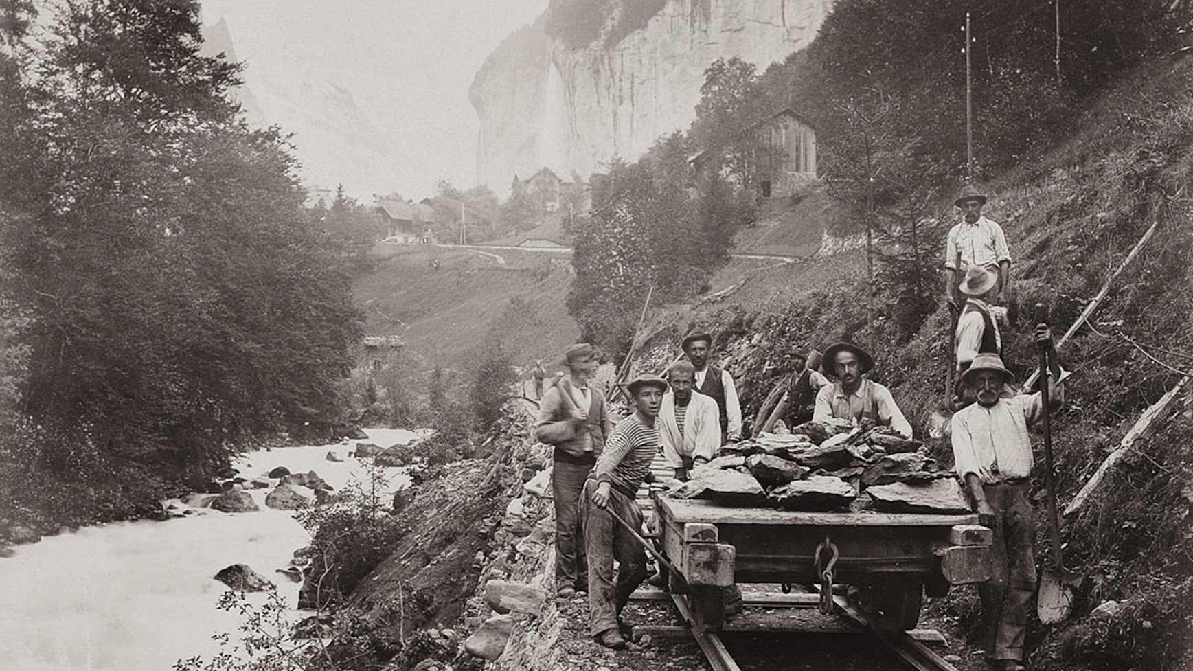 Bau der Jungfraubahn11