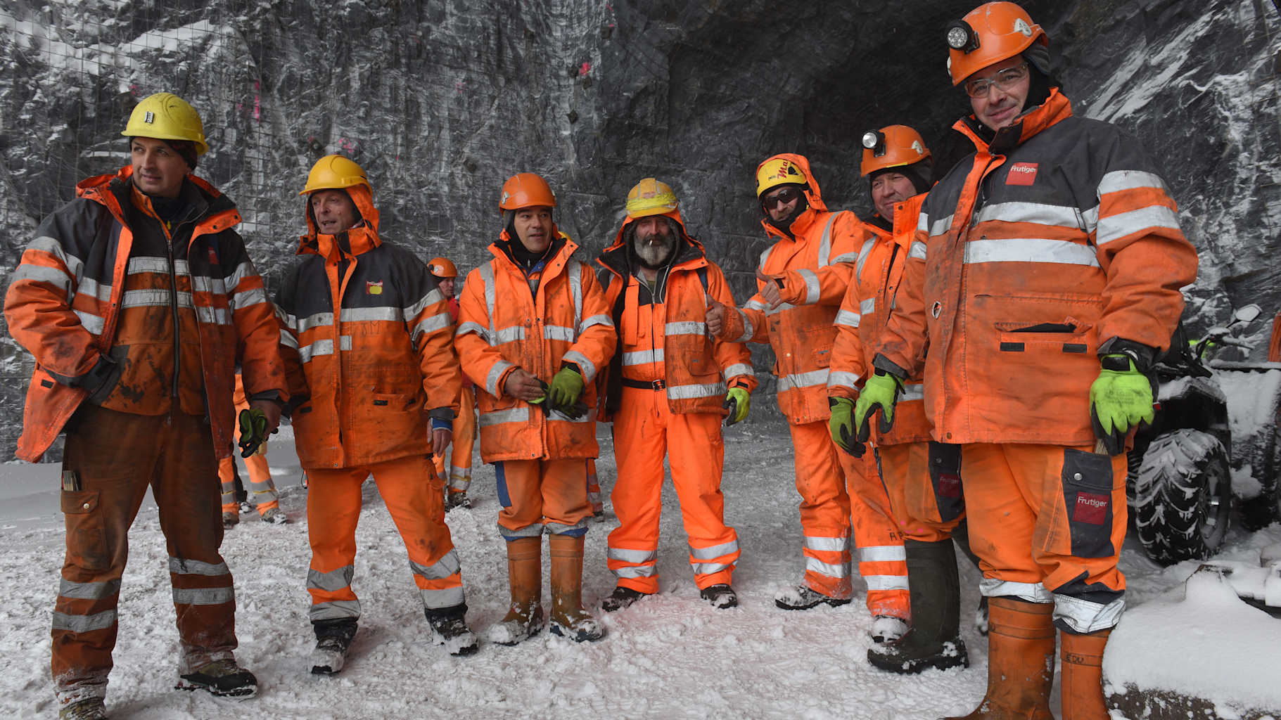 L’équipe du percement