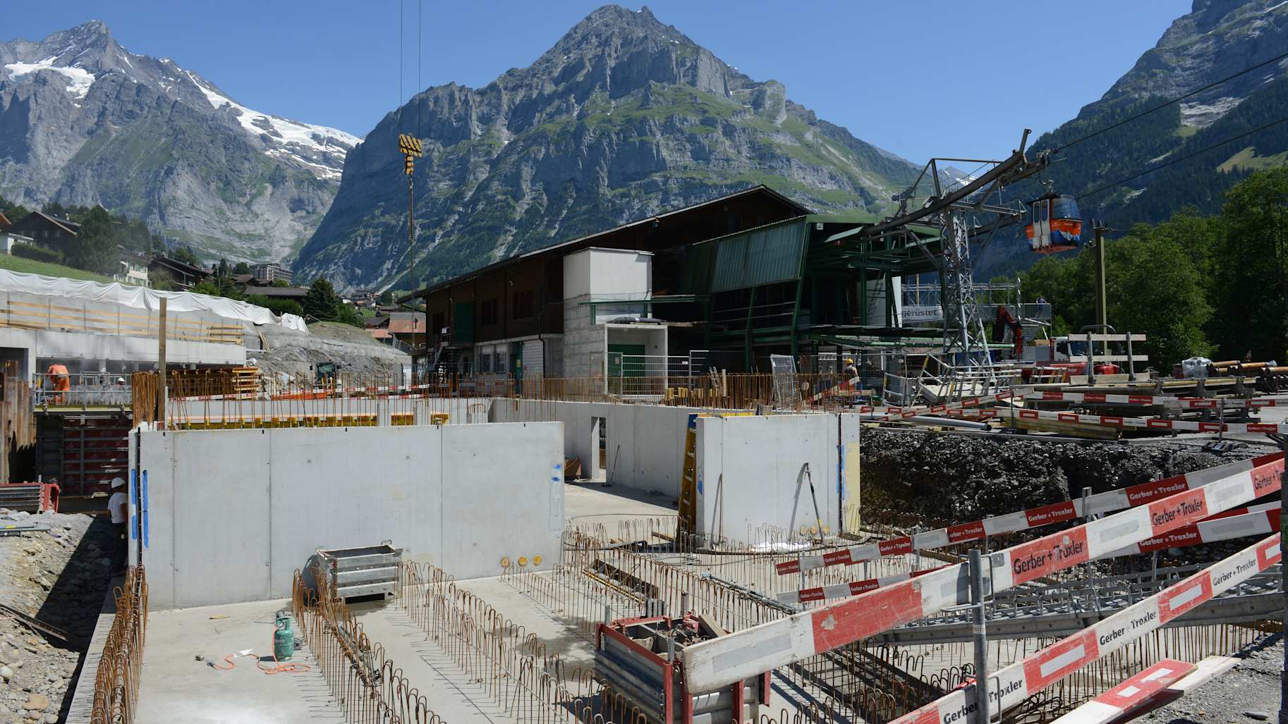 Chantier du Grindelwald Grund Juillet 2018