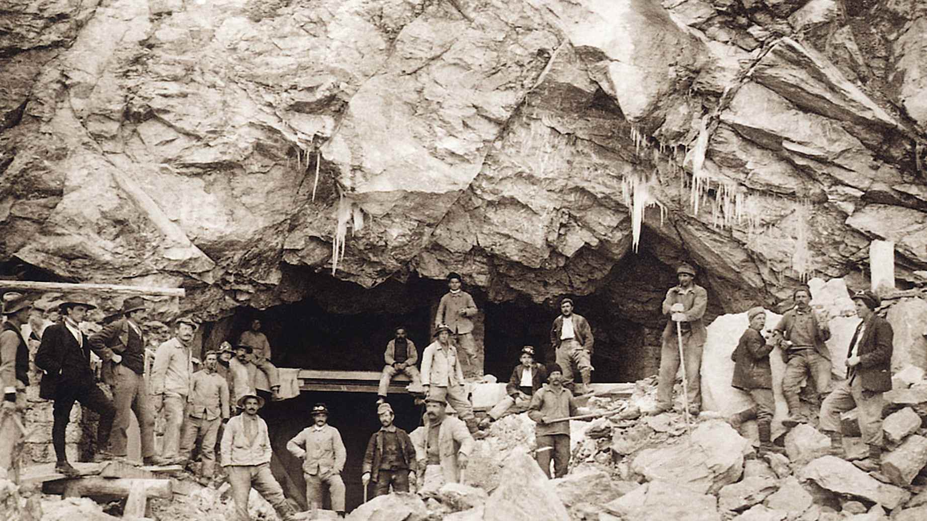 Bau der Jungfraubahn16