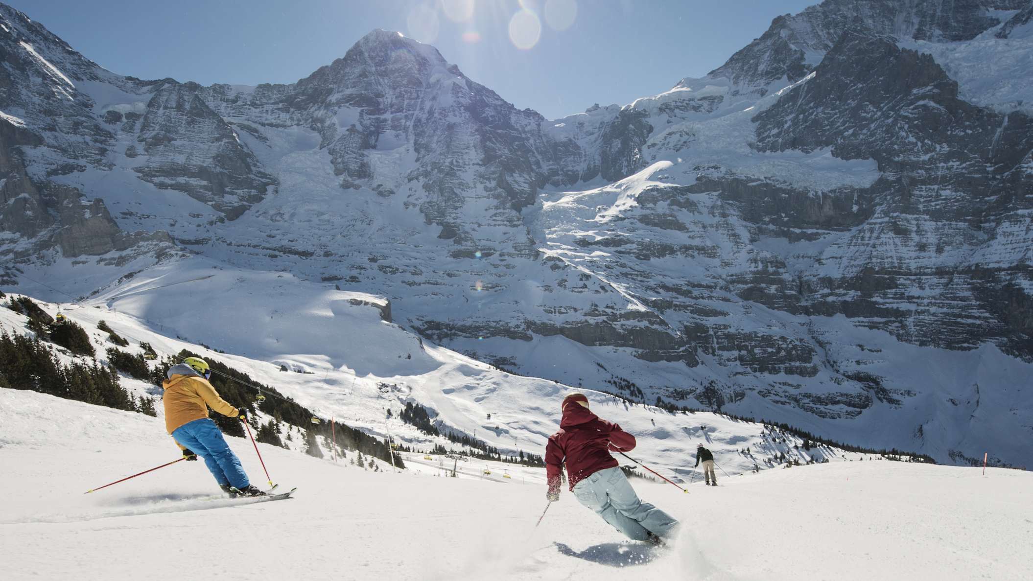 Skifahren Lauberhorn Eiger Moench Jungfraujoch