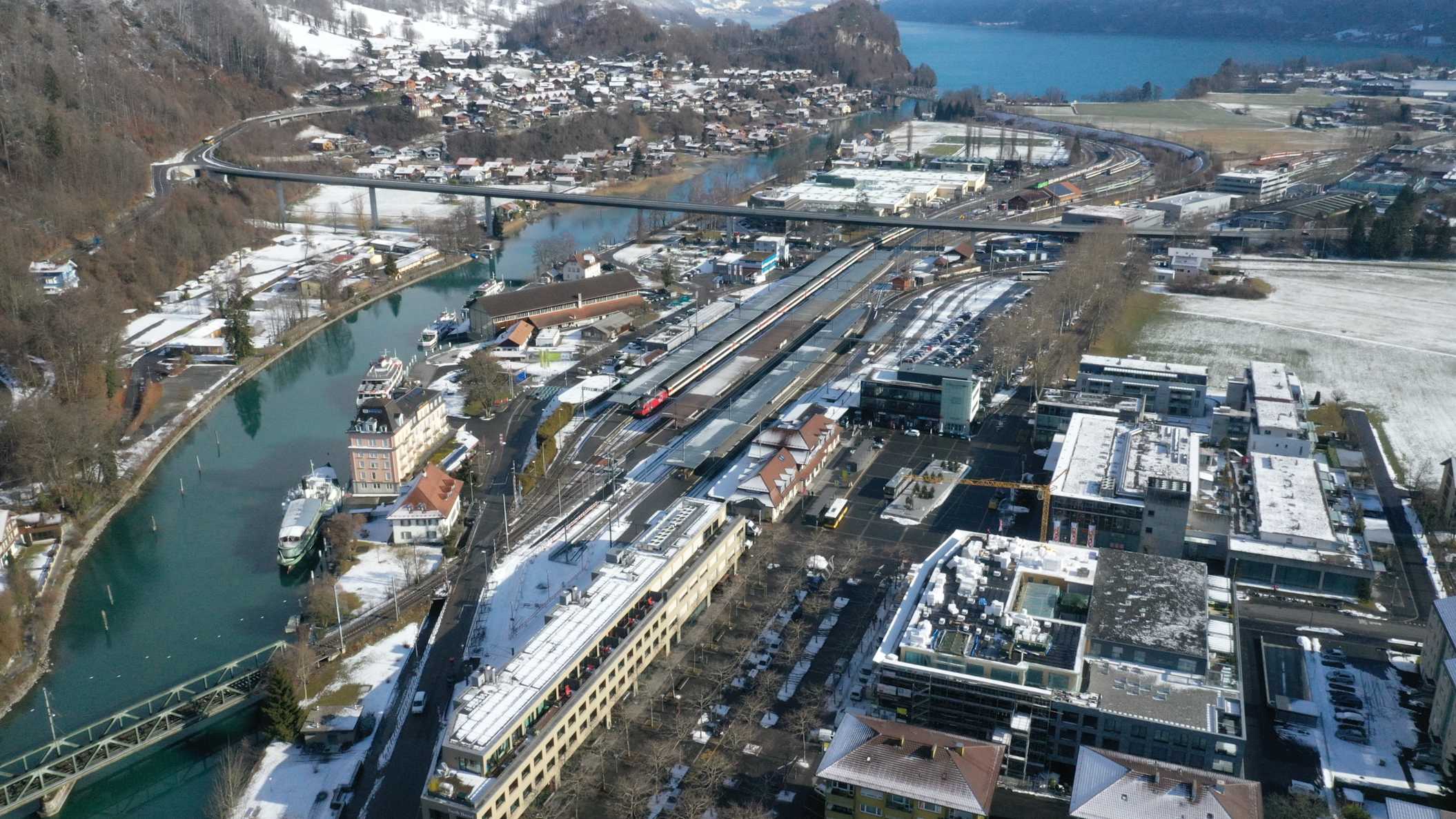 Drohnenaufnahme Areal Interlaken Ost