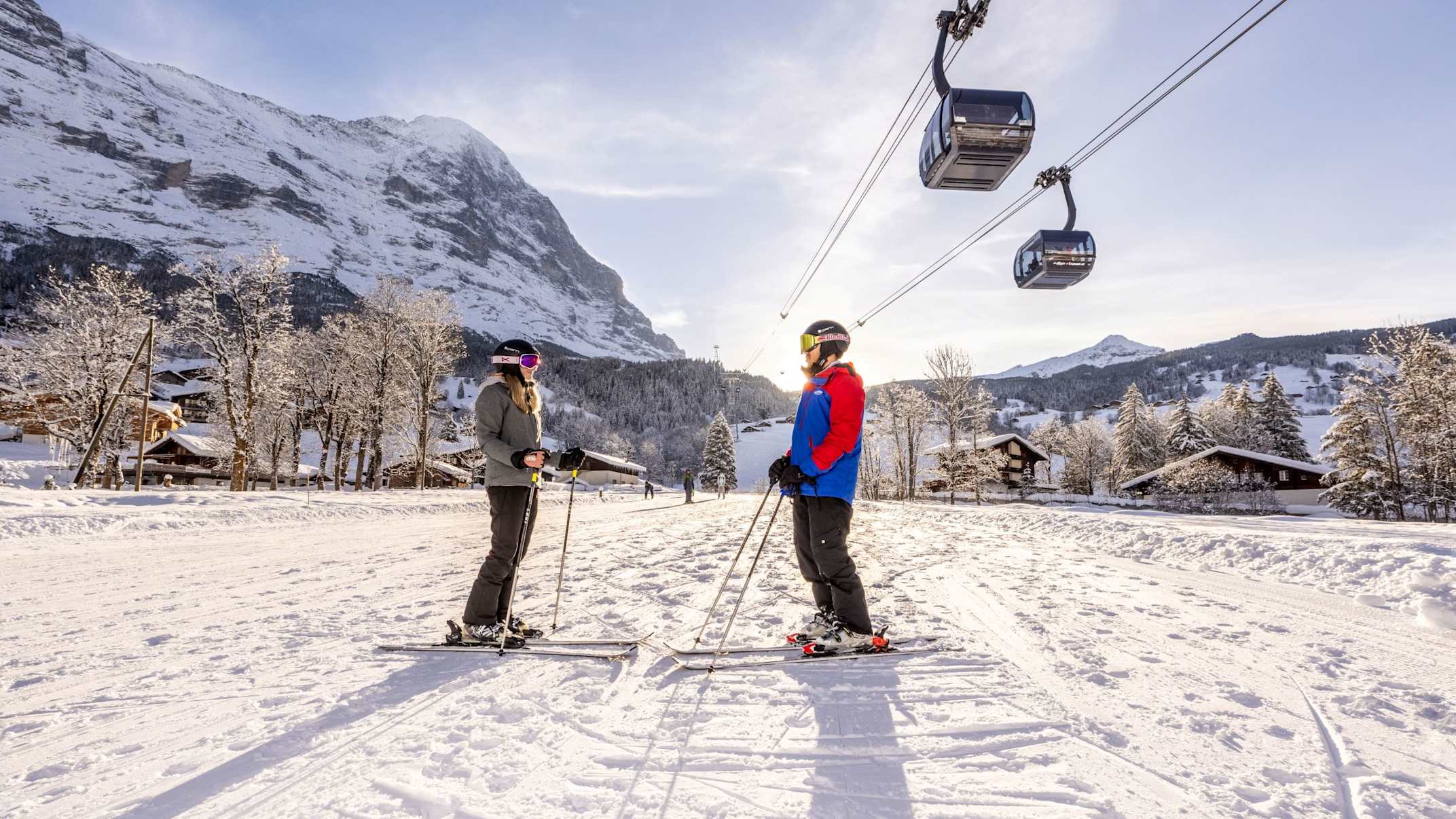 Teil des Gelaendes SnowpenAir mit Eiger Express
