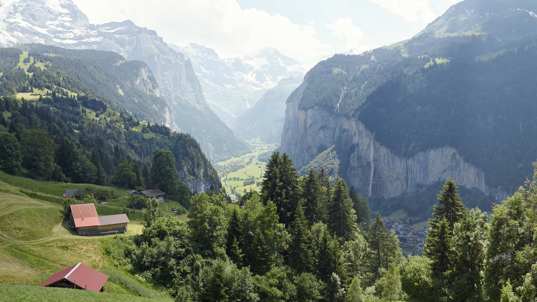 Wengen Lauterbrunnental Sommer Panorama