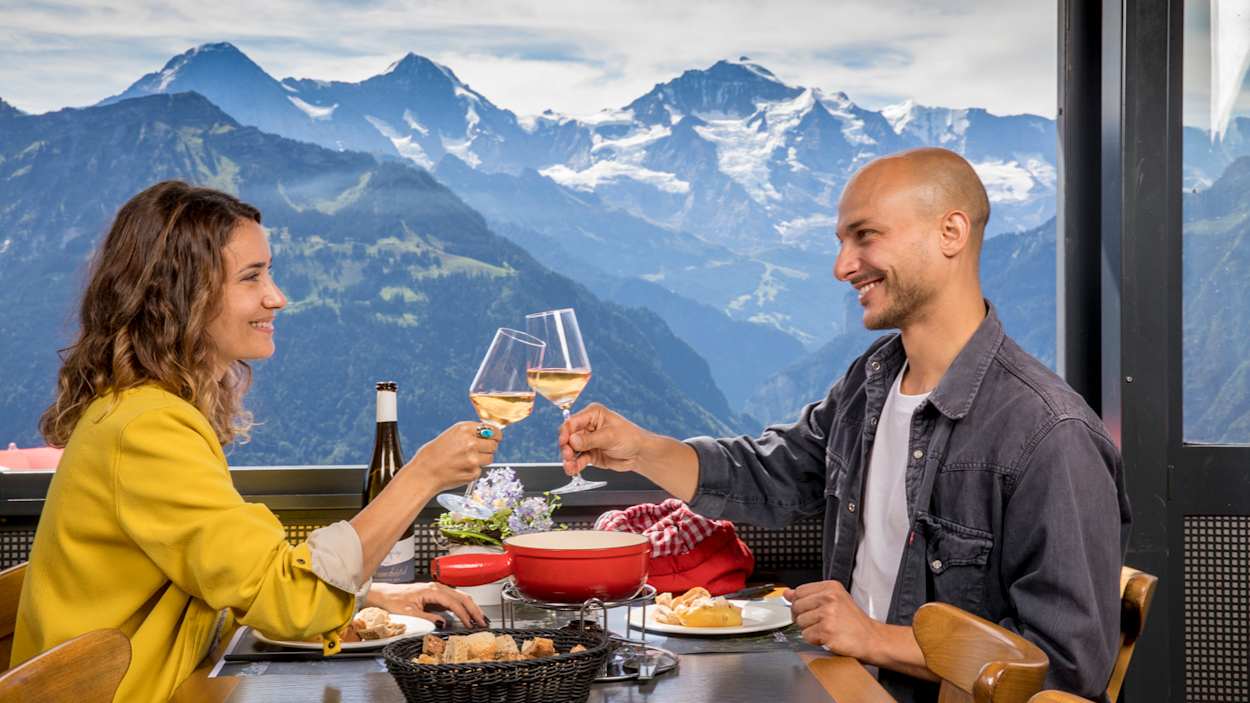 Harder Kulm Panorama Restaurant Fondue