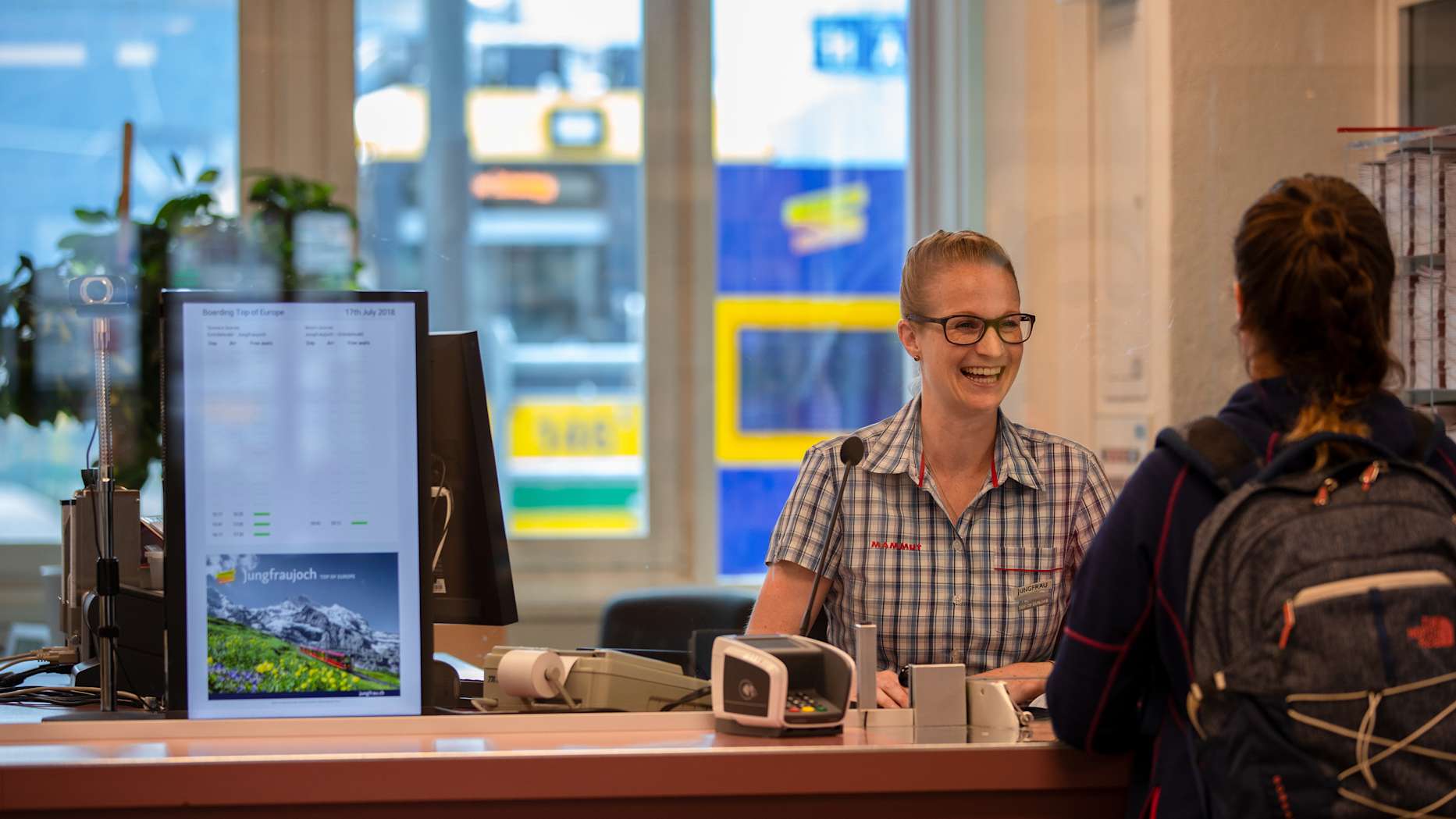 Franziska-Kaufmann, Mitarbeiter Jungfraubahnen