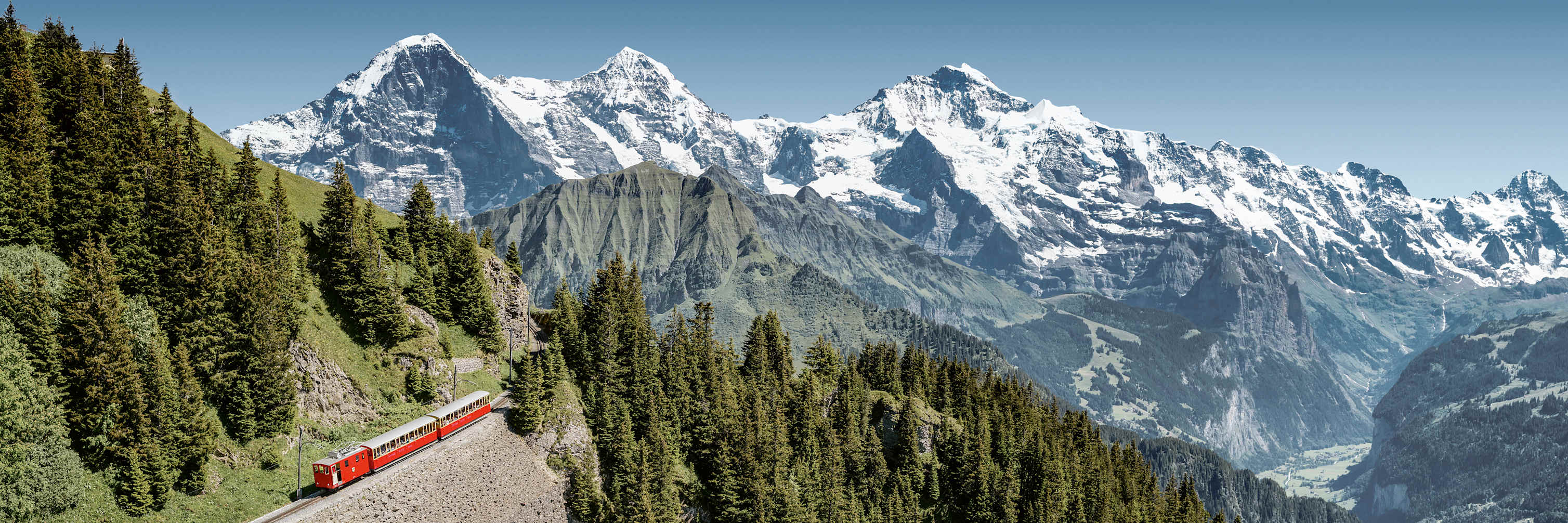 Schynige platte bahn eiger moench jungfrau sommer