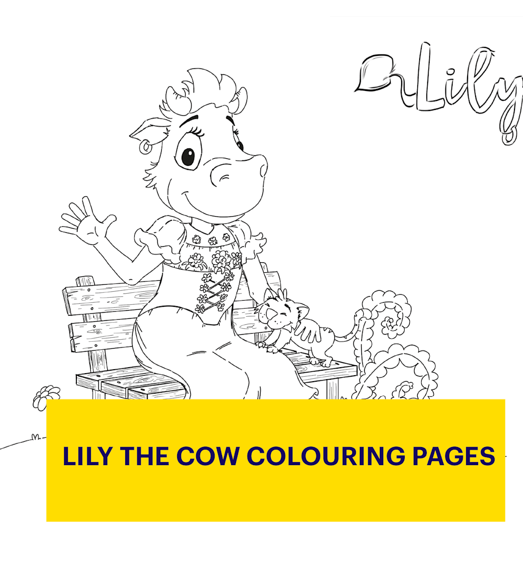 Colouring Pages Lily The Cow