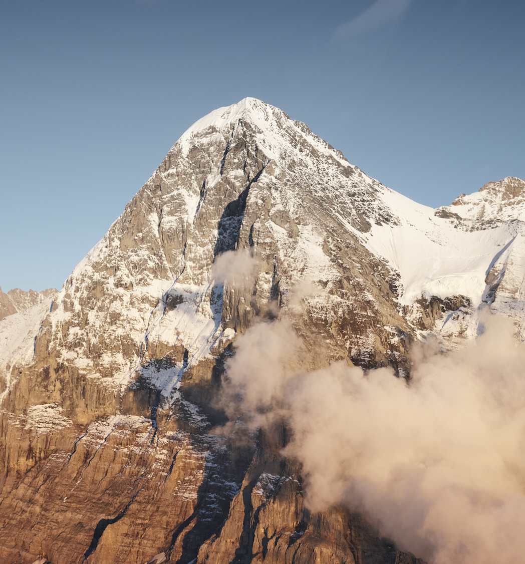 Eigernordwand Panorama Sommer