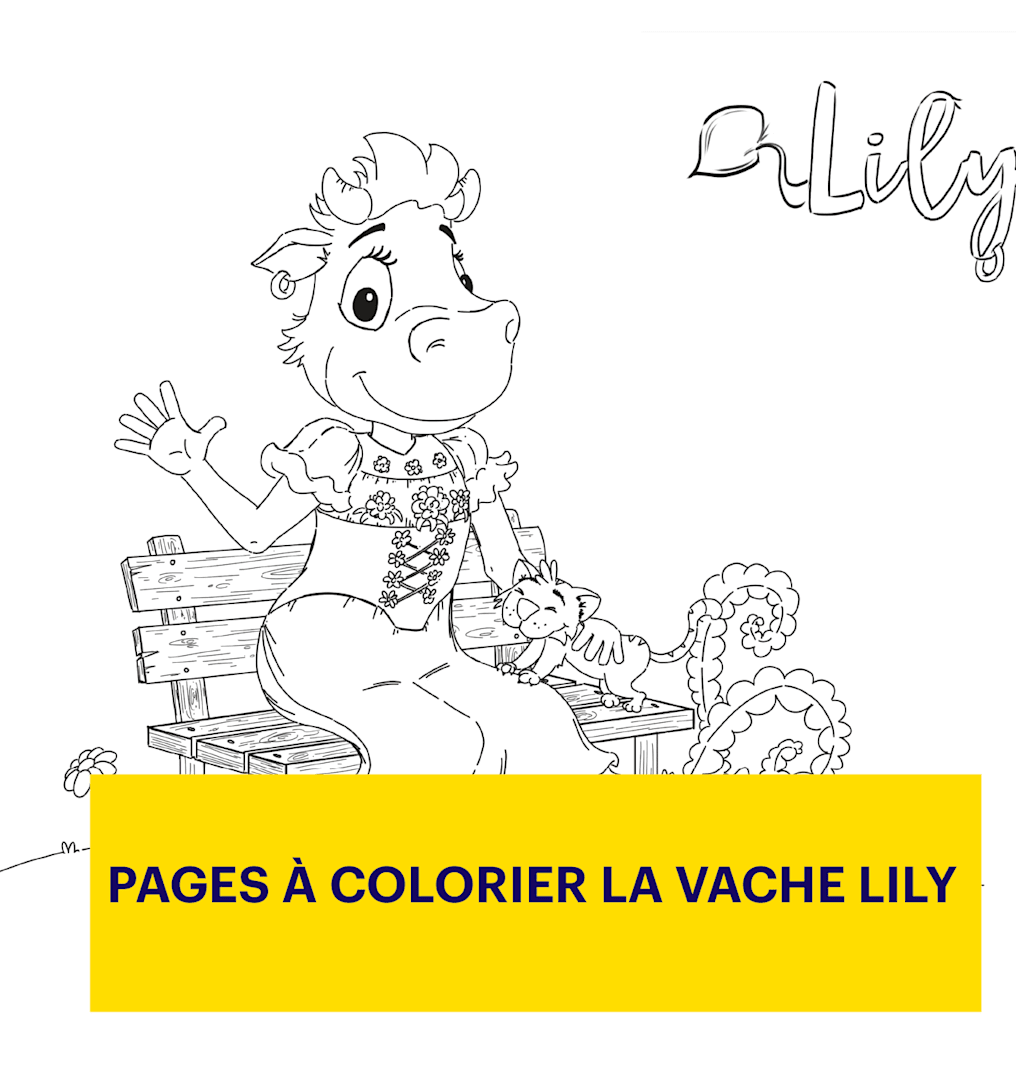 Pages à colorier la vache Lily