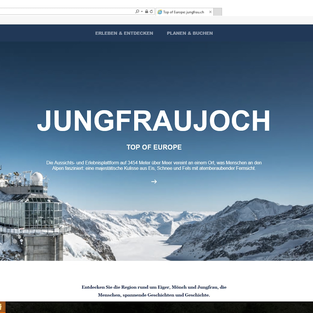 Startseite jungfrau ch