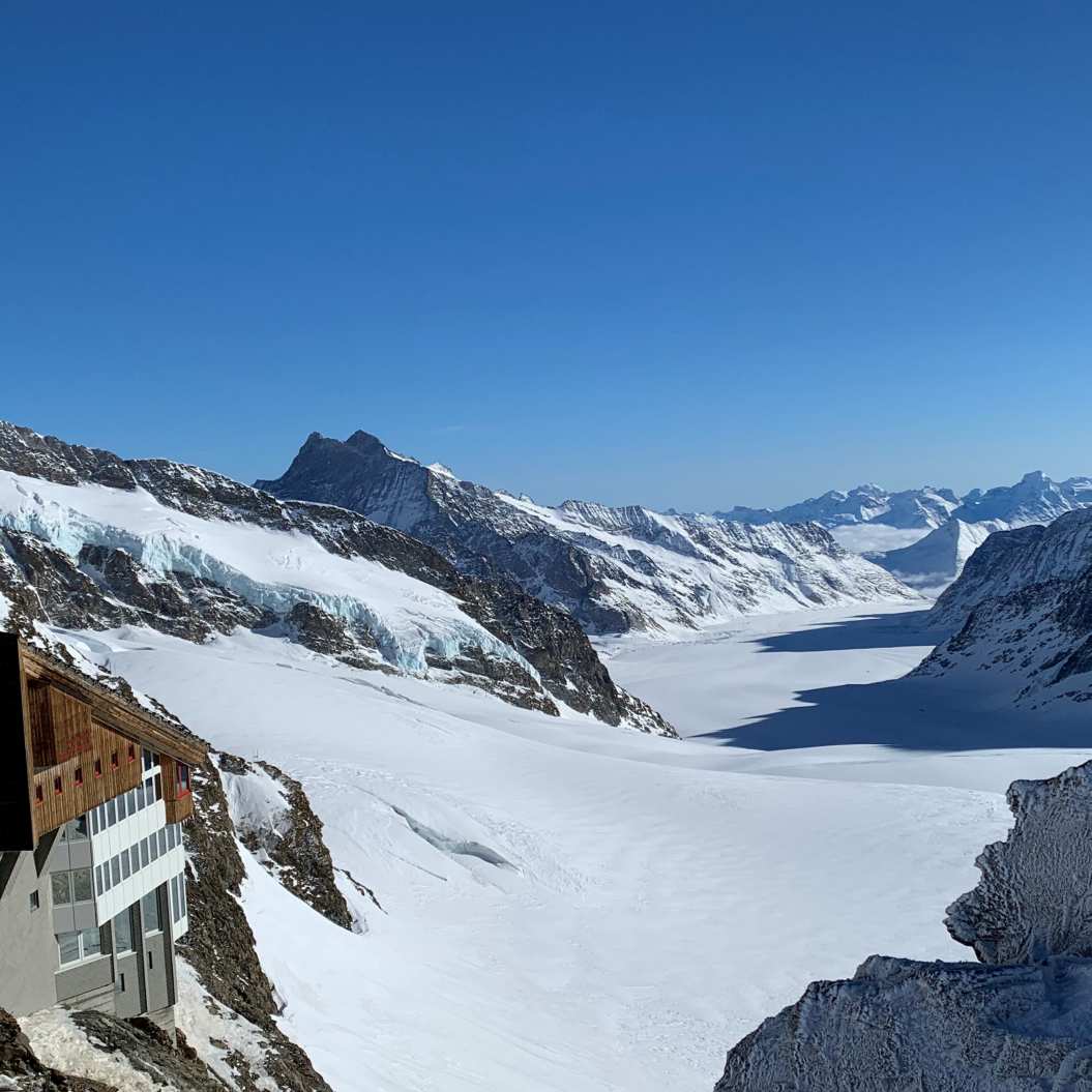 Jungfraujoch Berghaus Aletschgletscher klein