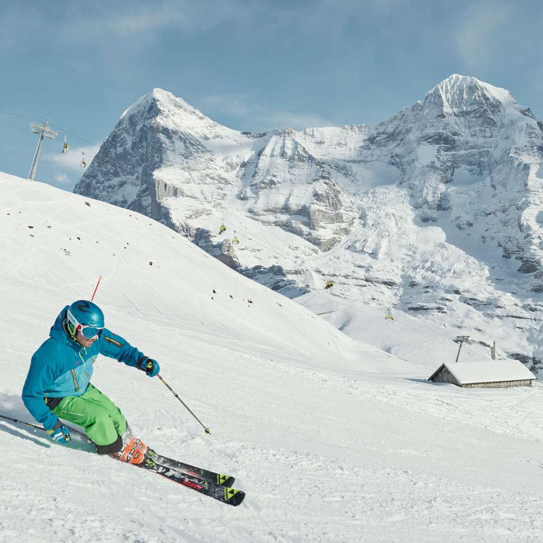 Kleine scheidegg skifahren eiger moench