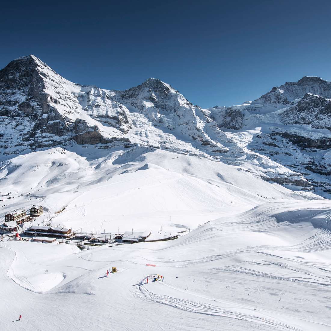 Ski fahren eiger moench jungfrau grindelwald wengen