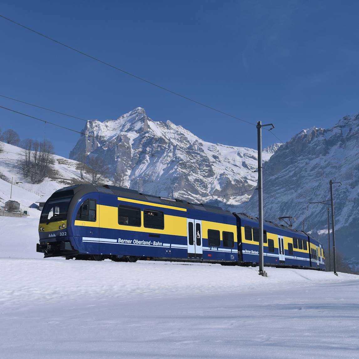 Berner oberland bahn wetterhorn grindelwald winter