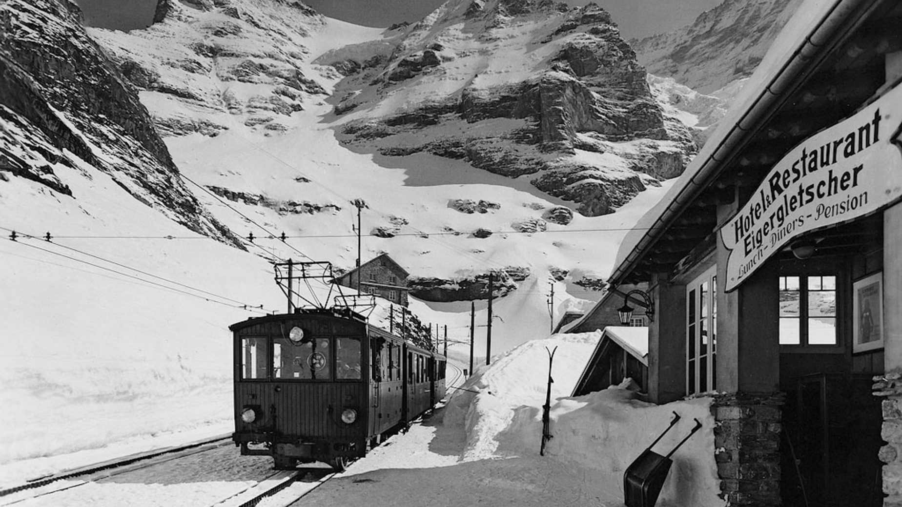 Bau der Jungfraubahn35