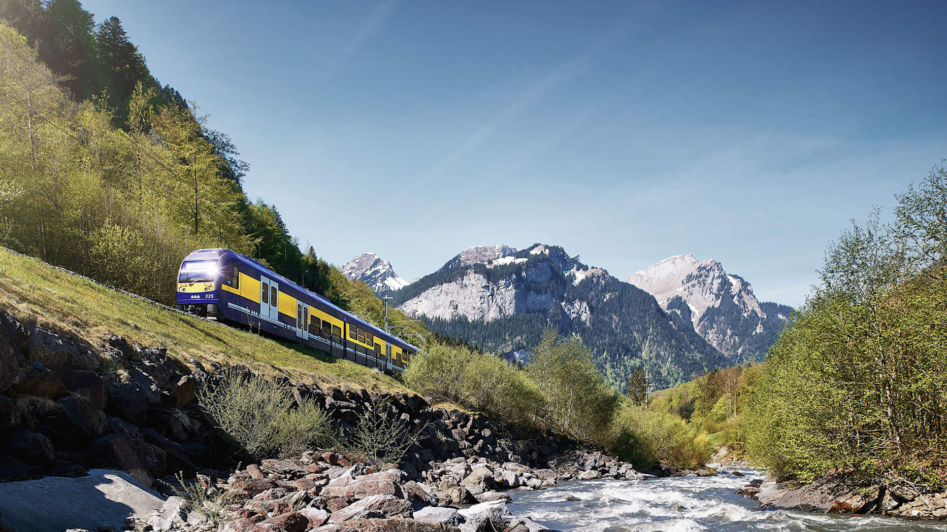 Berner oberlandbahn sommer natur