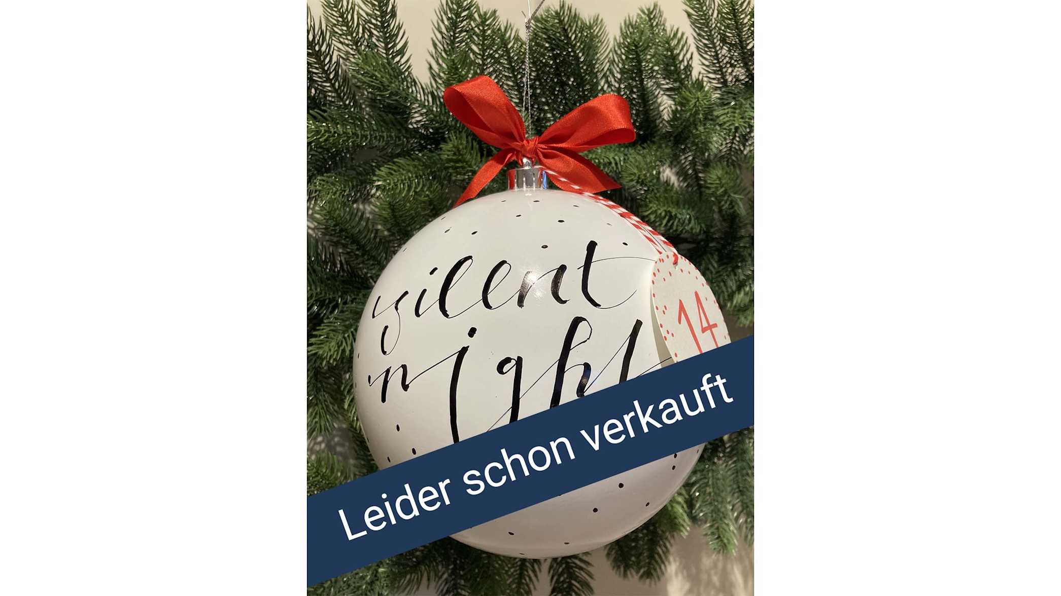 Jungfraubahnen Weihnachtskugel 14 quer verkauft