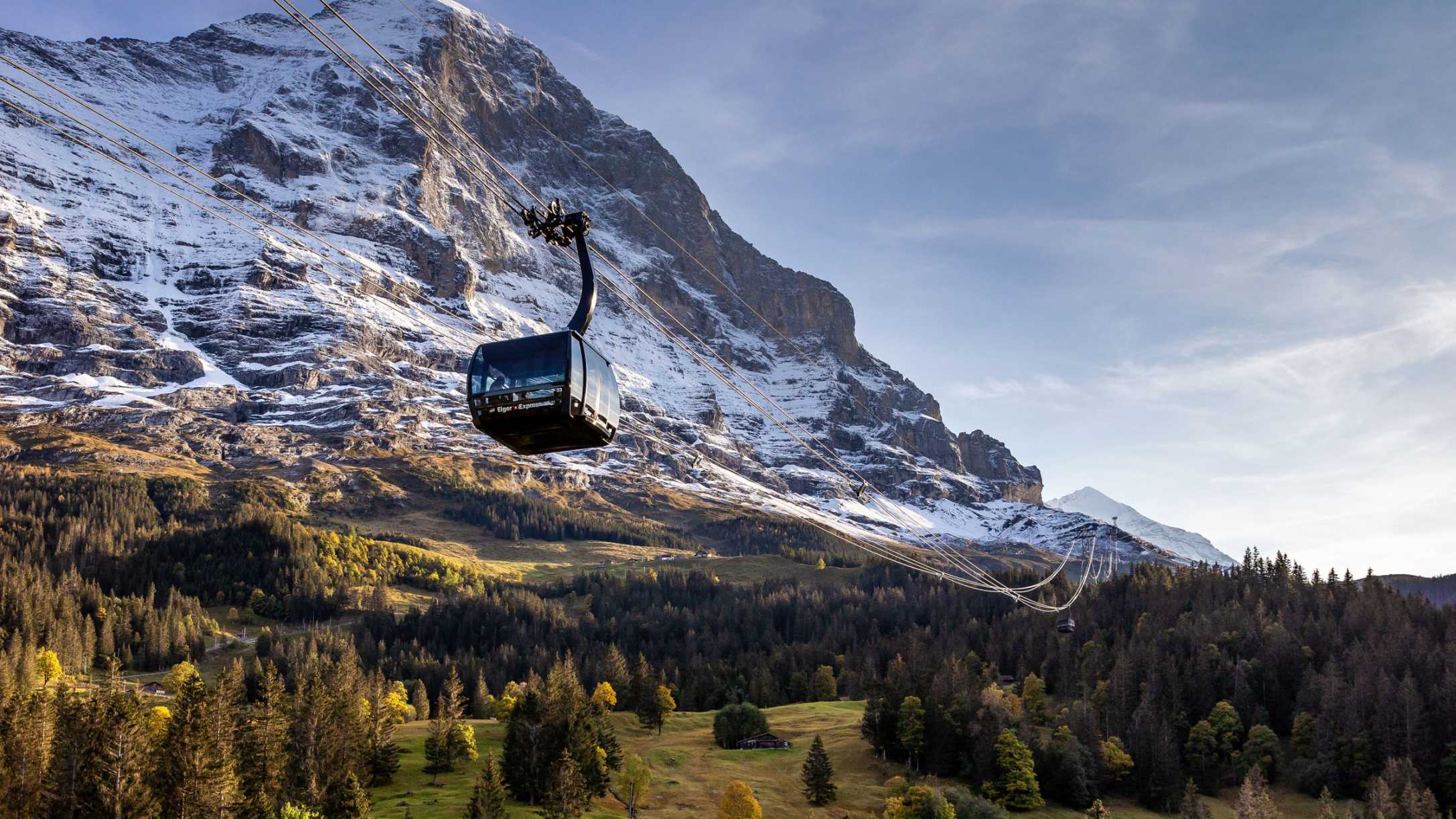 1 1 Eiger Express Grindelwald Eigernordwand Weitansicht