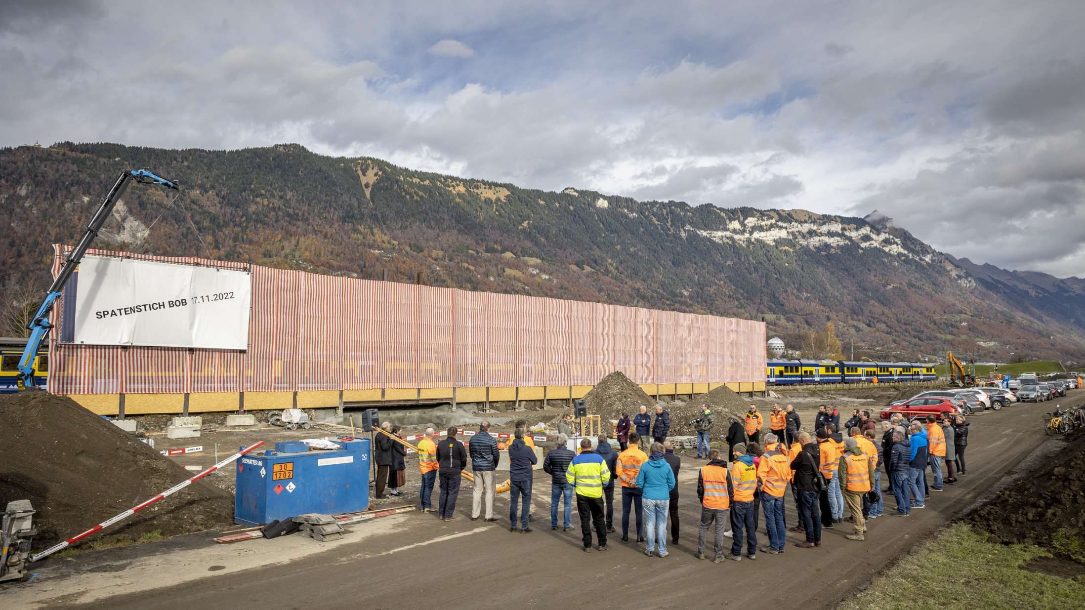 Spatenstich BOB Haltestelle und Park Ride Matten 17 November 2022