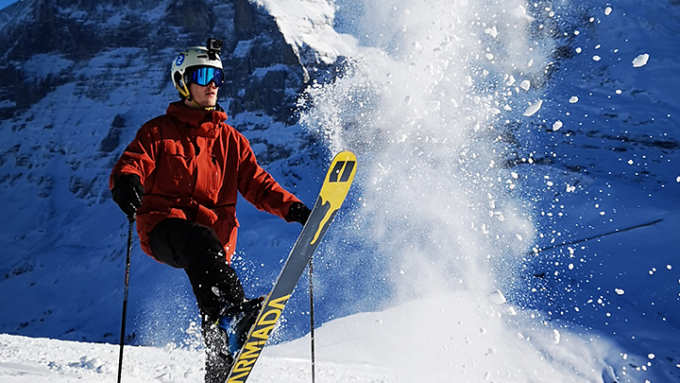 Wintersportler im Gebiet Kleine Scheidegg 11 Dezmber 2018