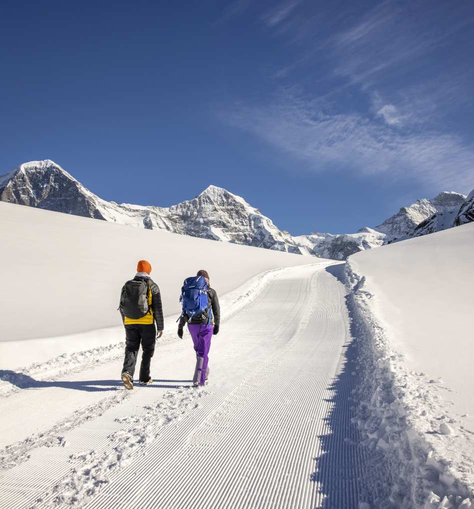 Randonnée hivernale Kleine Scheidegg Männlichen Eiger Mönch Jungfrau 1