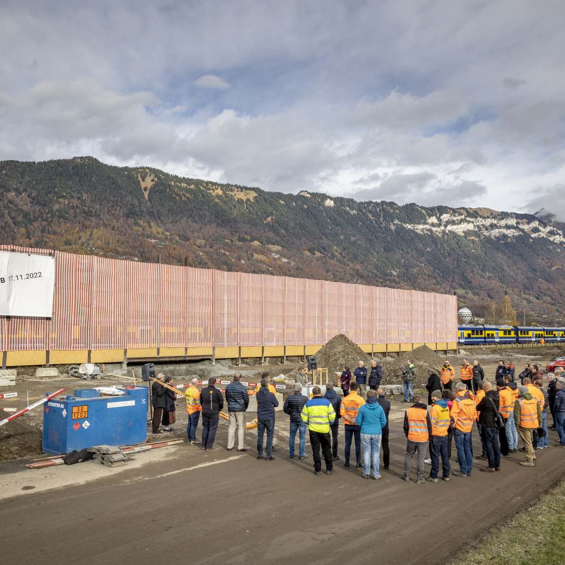 Spatenstich BOB Haltestelle und Park Ride Matten 17 November 2022