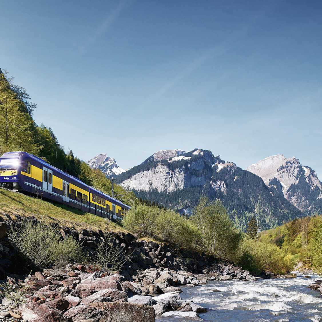 Berner oberlandbahn sommer natur