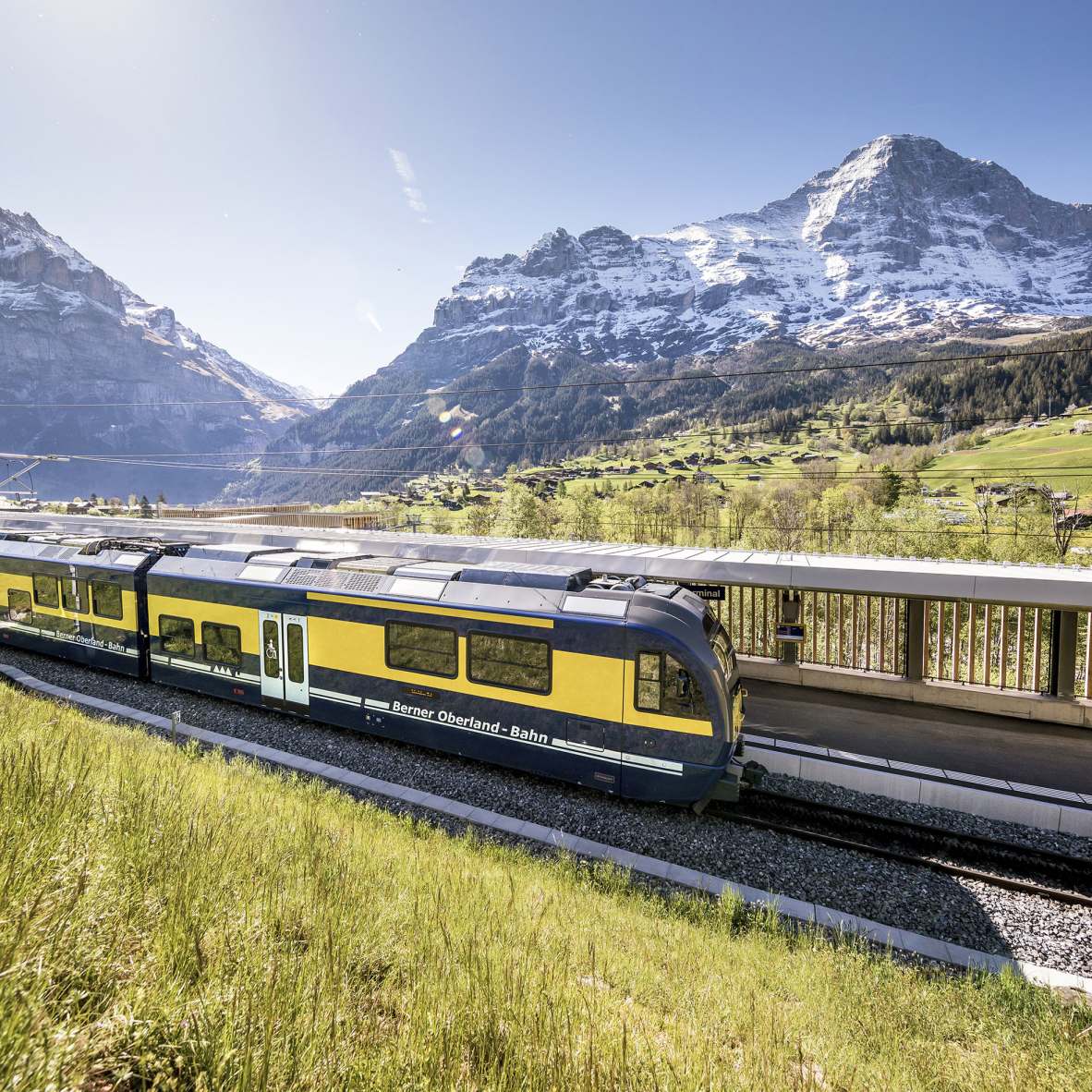 Grindelwald, Jungfraubahnen, Winter, V-Bahn, Terminal, Zug, BOB, Rothenegg