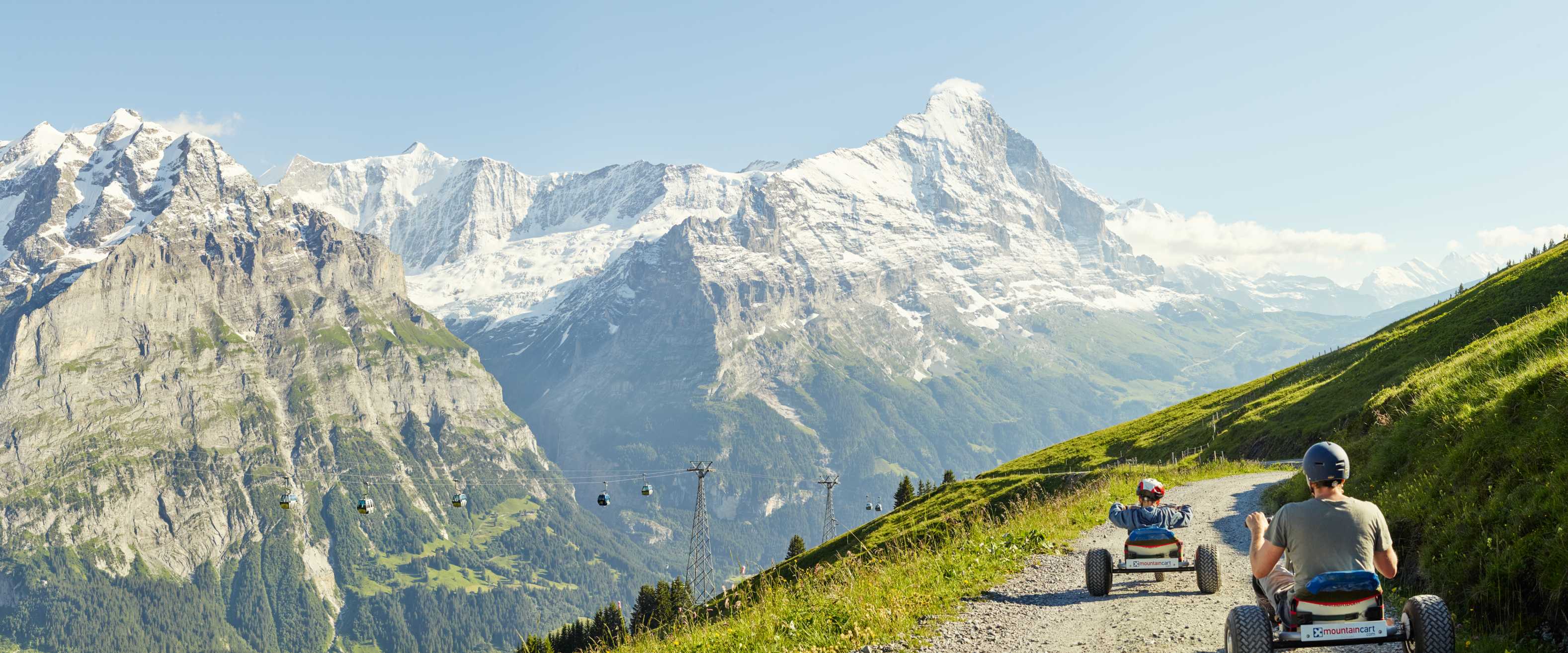 First Mountaincart Panorama Eiger Wetterhorn Grindelwald