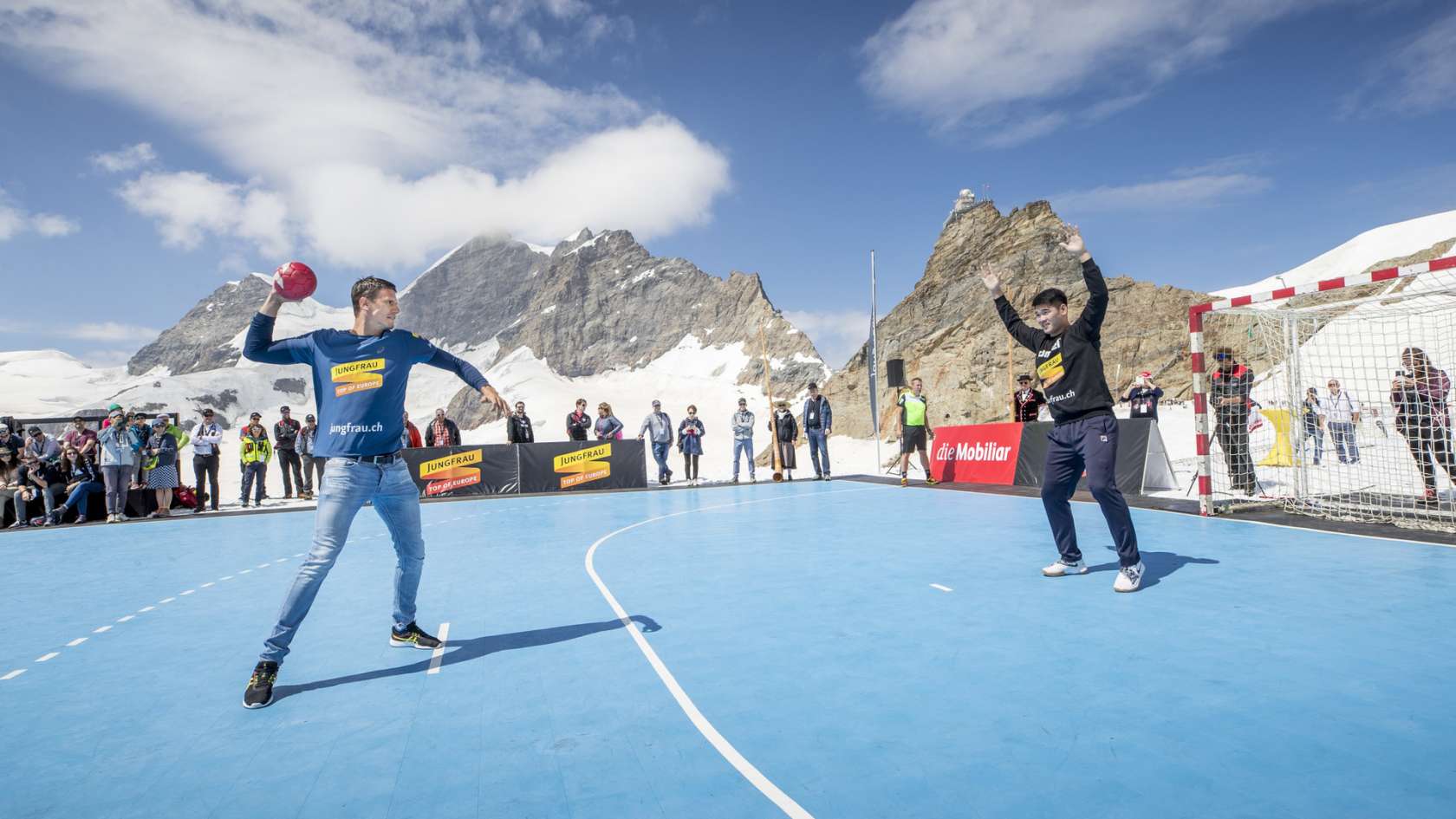 Handball 1 Andy Schmid beim Penalty Schiessen