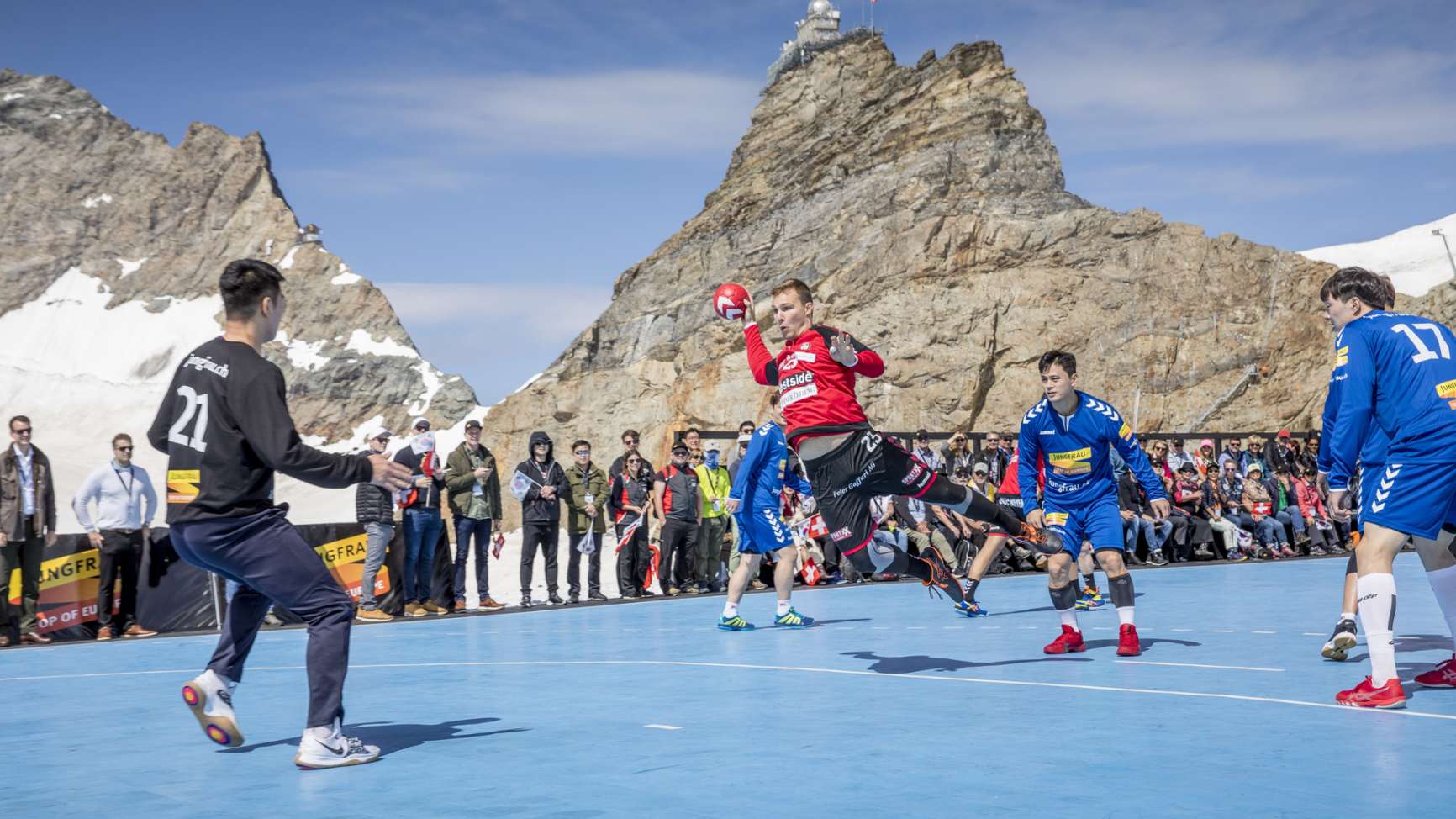 Handball 2 Handballmatch Jungfraujoch