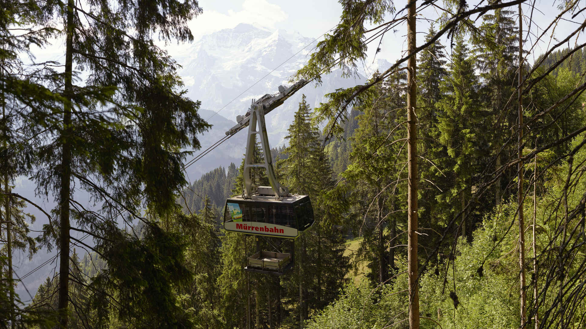 Muerren luftseilbahn sommer
